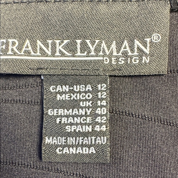 Frank Lyman Design Black Knit festive Cardigan size 12 - Picture 4 of 7